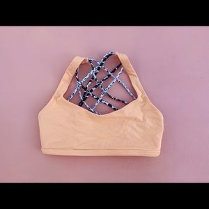 Lululemon orange sports bra